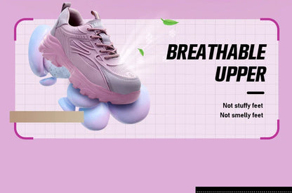 Lace-up Safety Work Shoes For Women Steel Head Boots Female Indestructible Construction Non Slip Platform Work Shoes