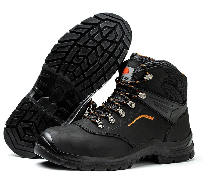 Men's Anti-Static Wear-Resistant Labor Protection Shoes Safety Smashing Protection Work Shoes for Factory Use