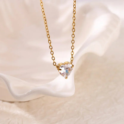 316L Stainless Steel Multilayer Heart Necklace For Women Girls Goth Gold Color Clavicle Chain Charm Choker Jewelry Birthday Gift