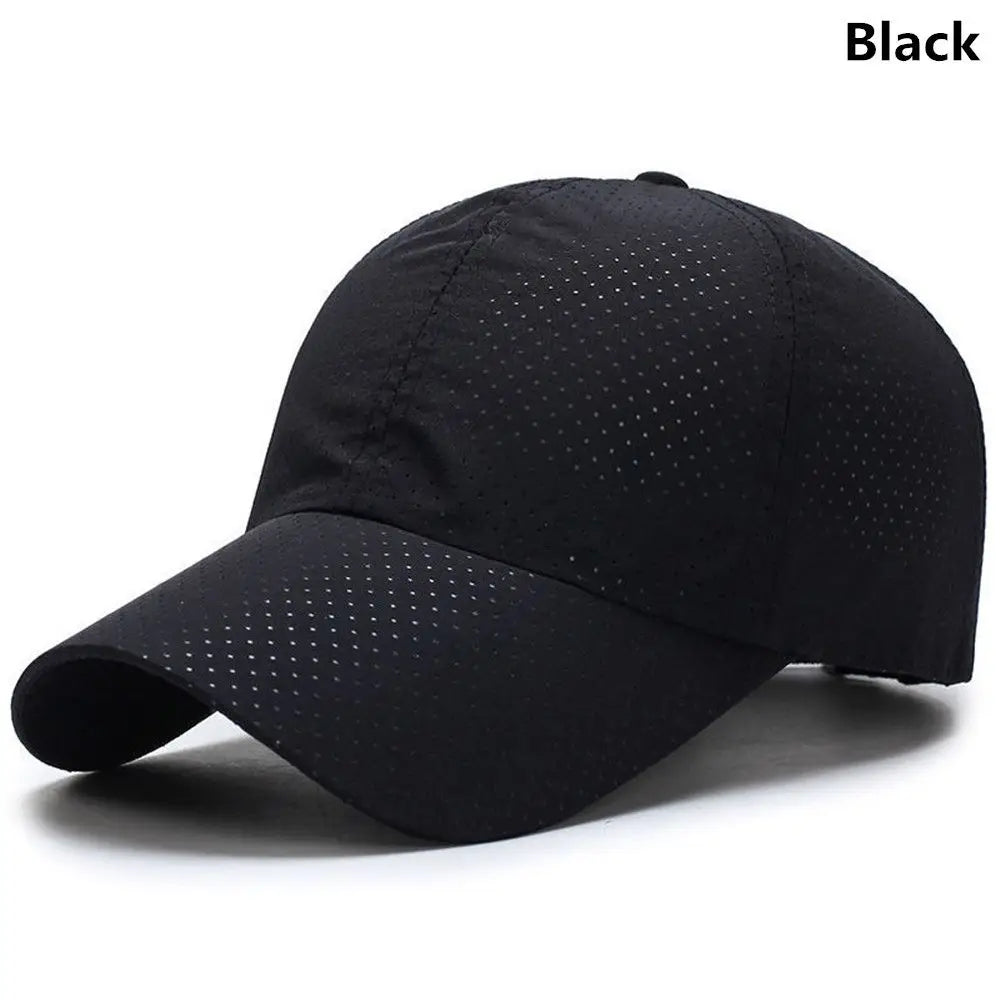 Breathable Quick Dry Baseball Cap Mesh Sun Hat Golf Tennis Cap For Outdoor Sports Running Hiking Camping For Men Women