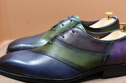 Fashion Mens Oxford Crocodile Pattern Cow Patent Leather Lace Up Wedding Party Office Formal Dress Shoes for Men Mixed Colors