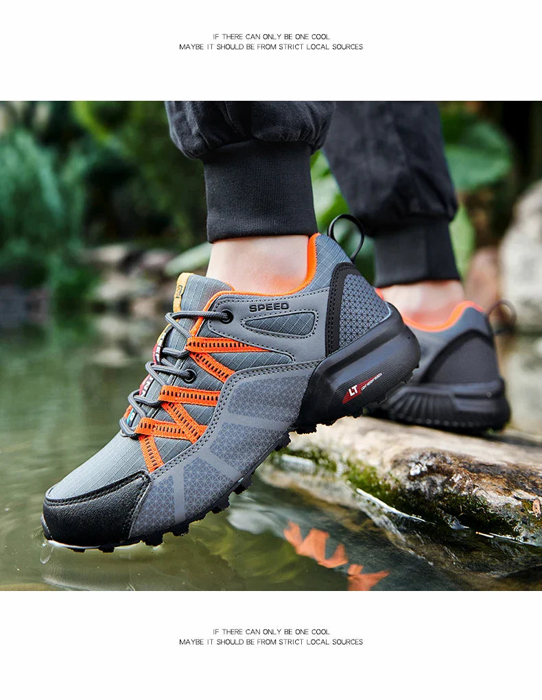 Sapatos de Caminhada Masculinos e Femininos Impermeáveis para Exteriores Tênis de Treino com Cadarço para Escalada Trekking Tênis de Montanha para Caminhada e Caça Tênis Táticos
