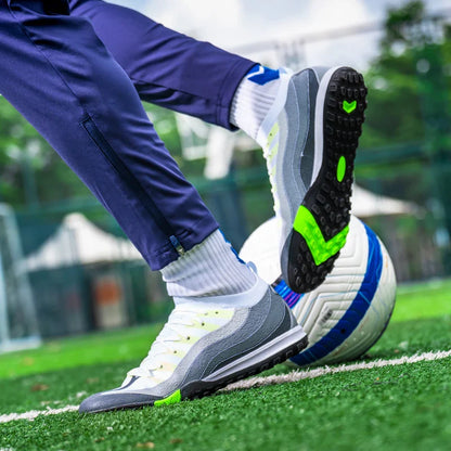 Men's Sports Football Shoes Fg/Ag Long Nail Adult Artificial Grassland Durable Training Specific Shoes High-Tops Non Slip Shoes