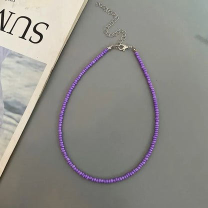 Choker Chain Fashion  Charm Collar Colorful Handmade Colar Collar Necklace Jewelry Femme