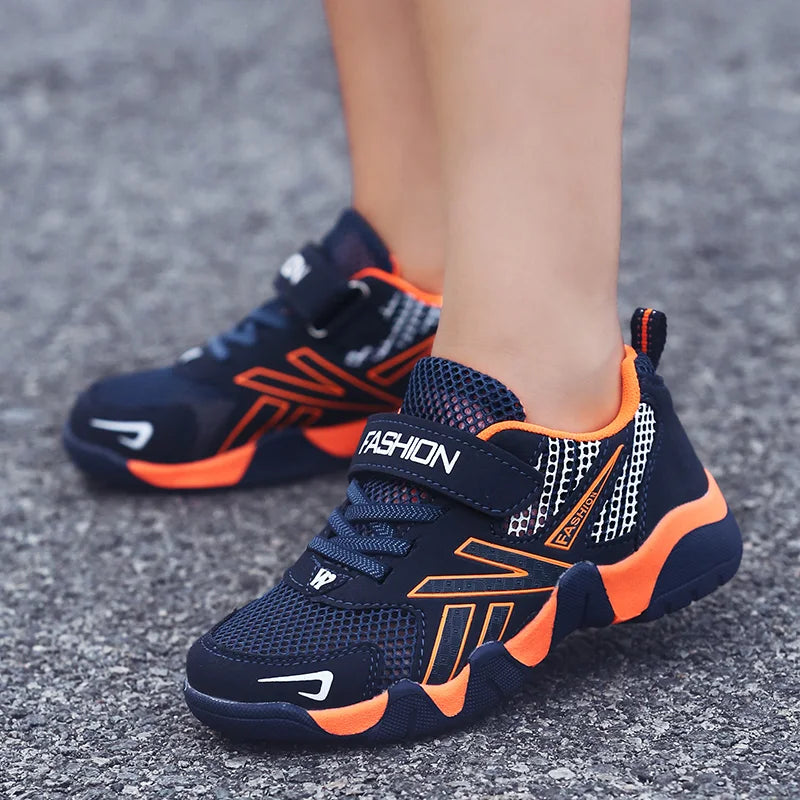 Summer Kids Fashion Sneakers for Boys Mesh Breathable Sports Running Shoes Lightweight Children School Walking Footwear Tennis