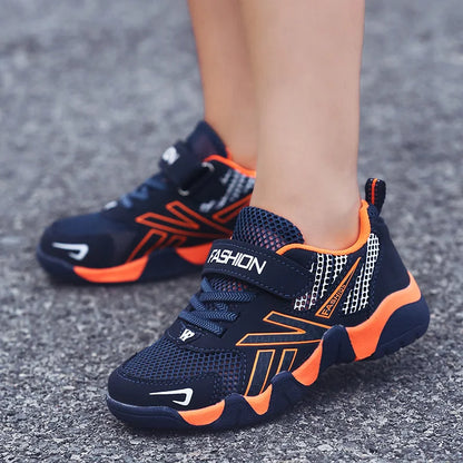 Summer Kids Fashion Sneakers for Boys Mesh Breathable Sports Running Shoes Lightweight Children School Walking Footwear Tennis