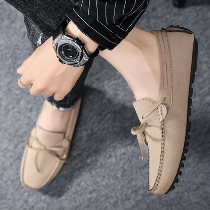 Trend Suede Men Casual Shoes Breathable Comfort Slip-on Mens Driving Shoes Fashion Men Lazy Shoes Luxury Brand Loafers Moccasins