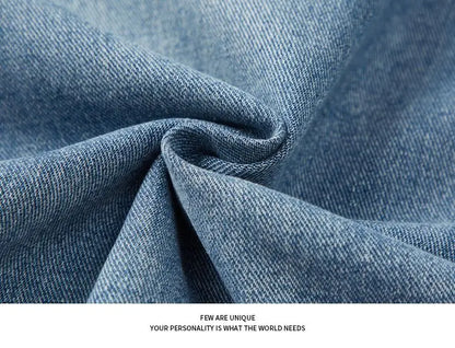 Retro Denim Pants Men's Jeans Loose Straight Casual Trousers Vintage Jeans Y2k Clothes Men's Pants Baggy Jeans Man  Four Seasons