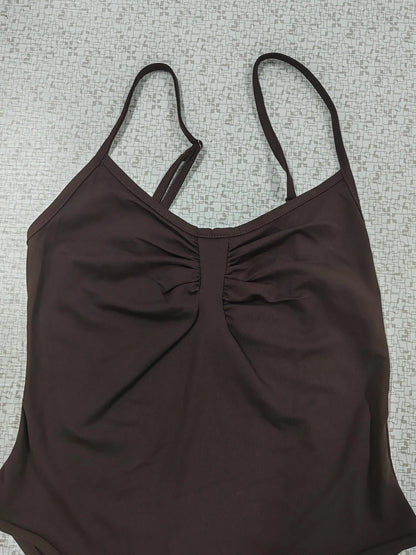 Sexy Spice Sling Strap Slim Vest Women's Clothing Solid Simple Basic Sexy Camisole Jumpsuit for Vacation