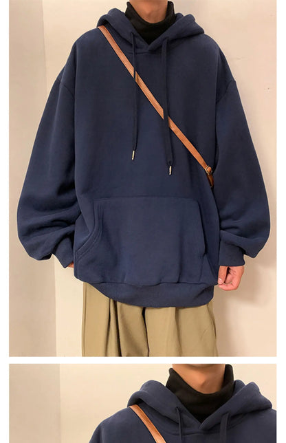 6 Colors Spring Autumn Hoodie Men Harajuku Fashion Casual Oversized Hoodies Couples Loose Hooded Sweatshirt Streetwear