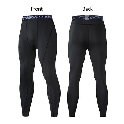 Men's Compression Pants for Running Cycling Basketball Soccer Elasticity Sweatpants Fitness Tights Legging Trousers Rash Guard
