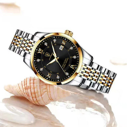 Luxury Woman Watch Waterproof Stainless Steel Luminous Date Ladies Watch Fashion Simple Casual Women’s Quartz Watches