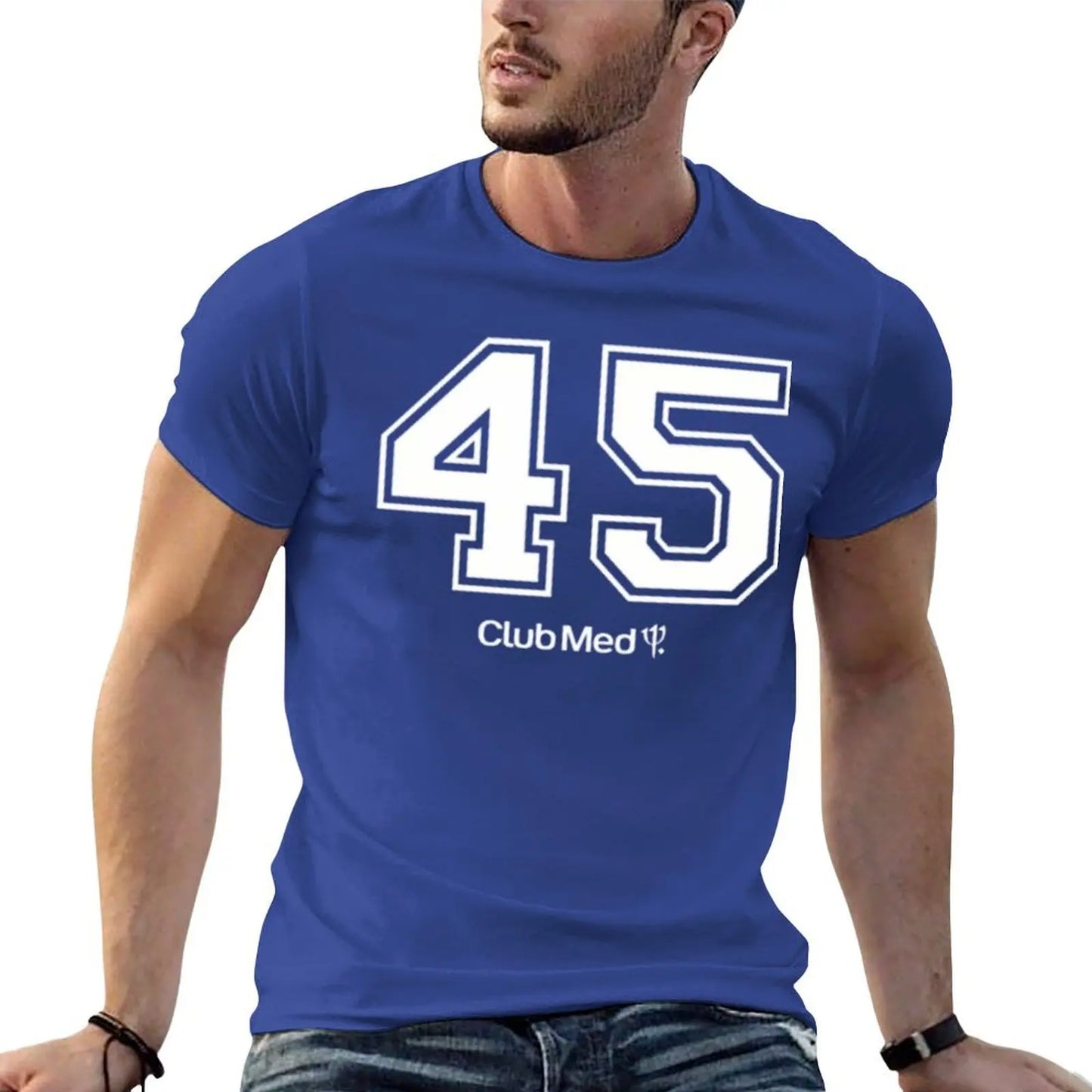 Number 45 Club Med T-Shirt quick drying custom shirt anime stuff plain black t shirts men