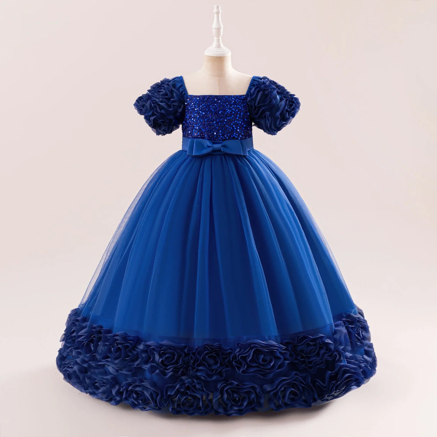 Summer Flower Girls Party Dress Elegant Tulle Bridesmaids Wedding Princess Dresses Girl Gala Birthday Evening Christmas Costumes
