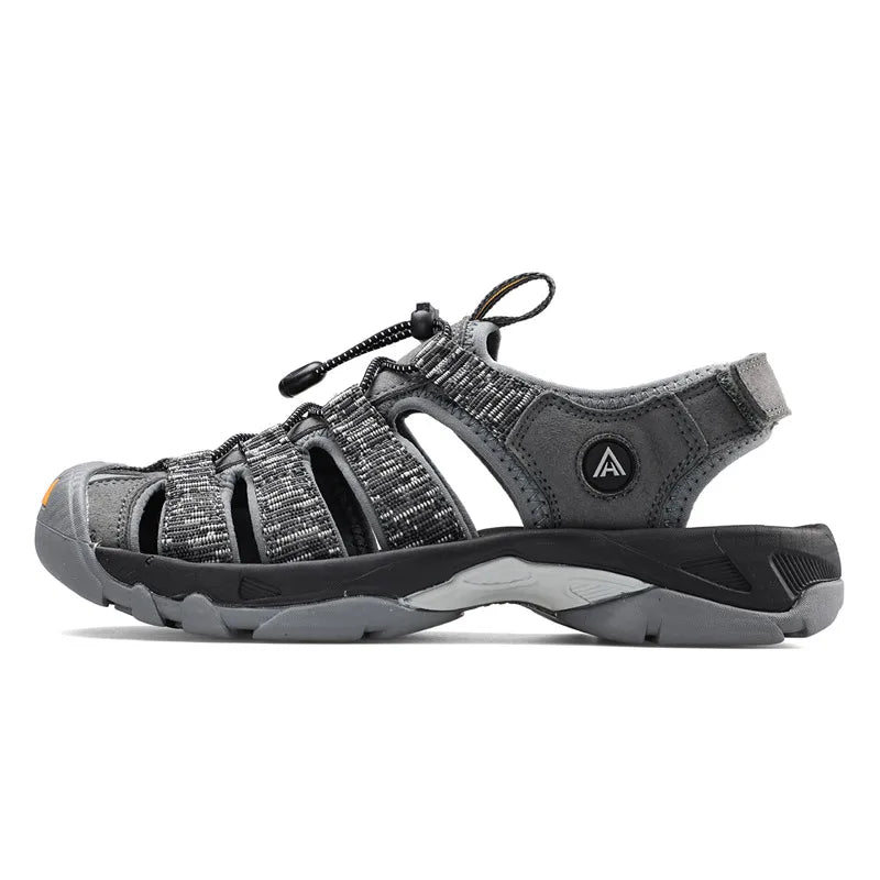 Summer Outdoor Sandals for Men Breathable Hiking Shoes Water Beach Mens Sandals Camping Climbing Aqua Sneaker HT-710445A