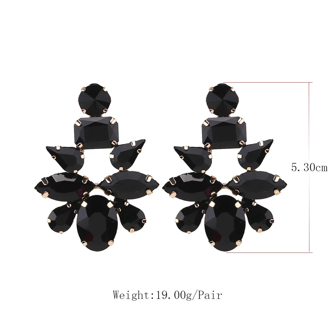 New Crystal Dangle Earrings For Women Rhinestone Earrings Weddings Ladies Party Fashion Jewelry Accessories Wholesale Gifts