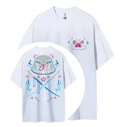 Printing Men's and Women's Summer New Fashion Cotton Breathable Unisex Round Neck Anime T-Shirt