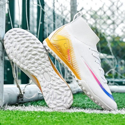 New Men Football Boots Match Outdoor Long Spikes Soccer Shoes Cleats Comfortable Training Sport Adult Breathable Boys Non Slip