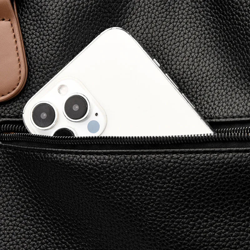 100% Cow Leather Handbag Women Genuine Leather Shoulder Bags Natural High Quality Cowhide Crossbody Large Capacity Messenger Bag