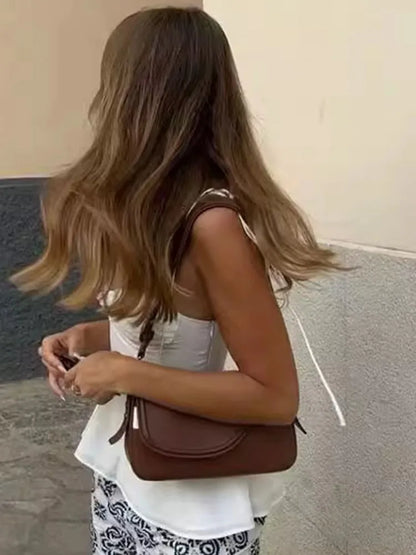 White Smocked Strappy Camisole Women's Sexy Sleeveless Ruffle Slim Bra Solid Color Streetwear Y2k Women's Tops Camisole