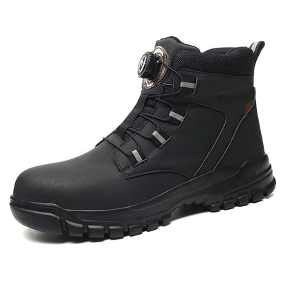 Safety Shoes Steel Toe Work Shoes Men Lightweight Kevlar-Midsole Industrial Work Boots Anti-puncture Protection Tactical Boots