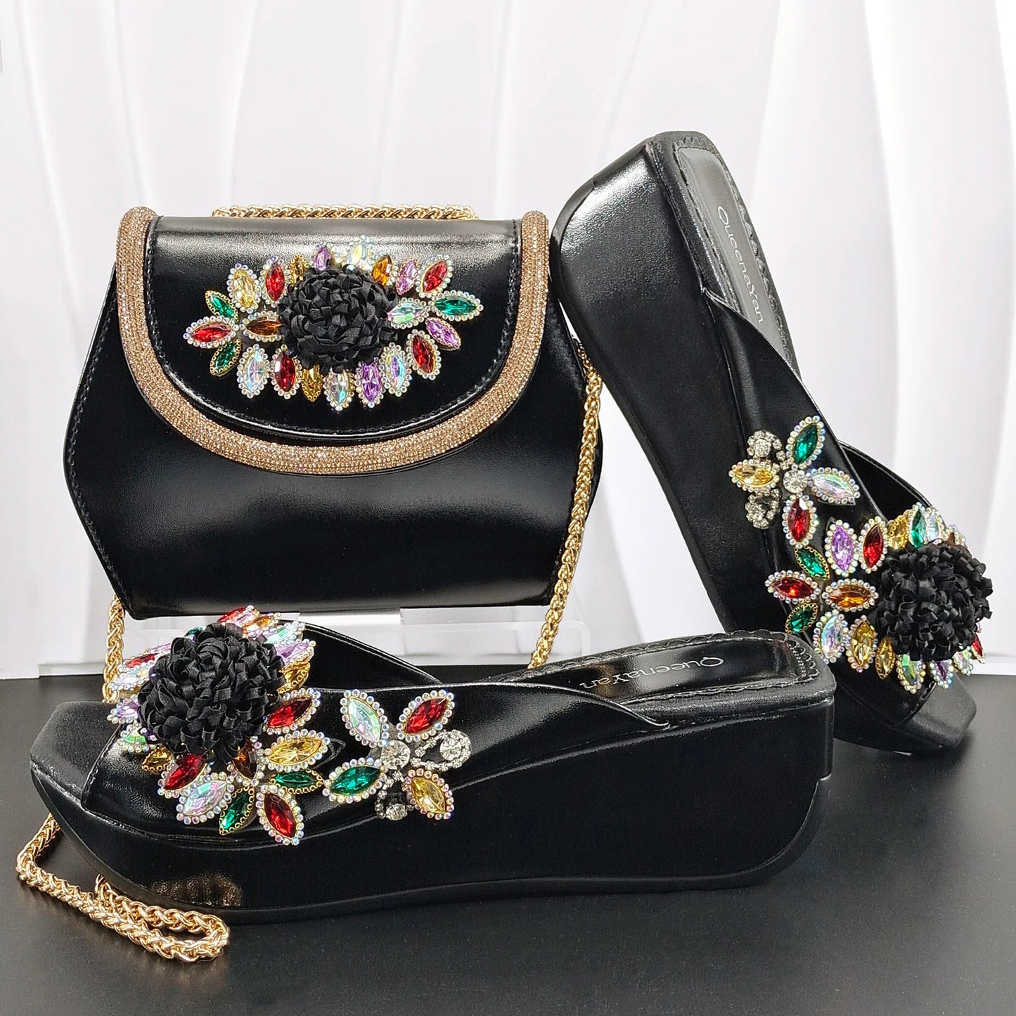 2026 Newest INS Style Wine Color Elegant Women Heels Nigeria Popular Designer African Ladies Shoes And Bag Set for Wedding
