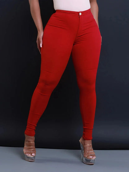 New Skinny Jeans for Spring and Summer.  Available in A Variety of Colors. Women's Casual High-waisted Denim Small Leg Pants