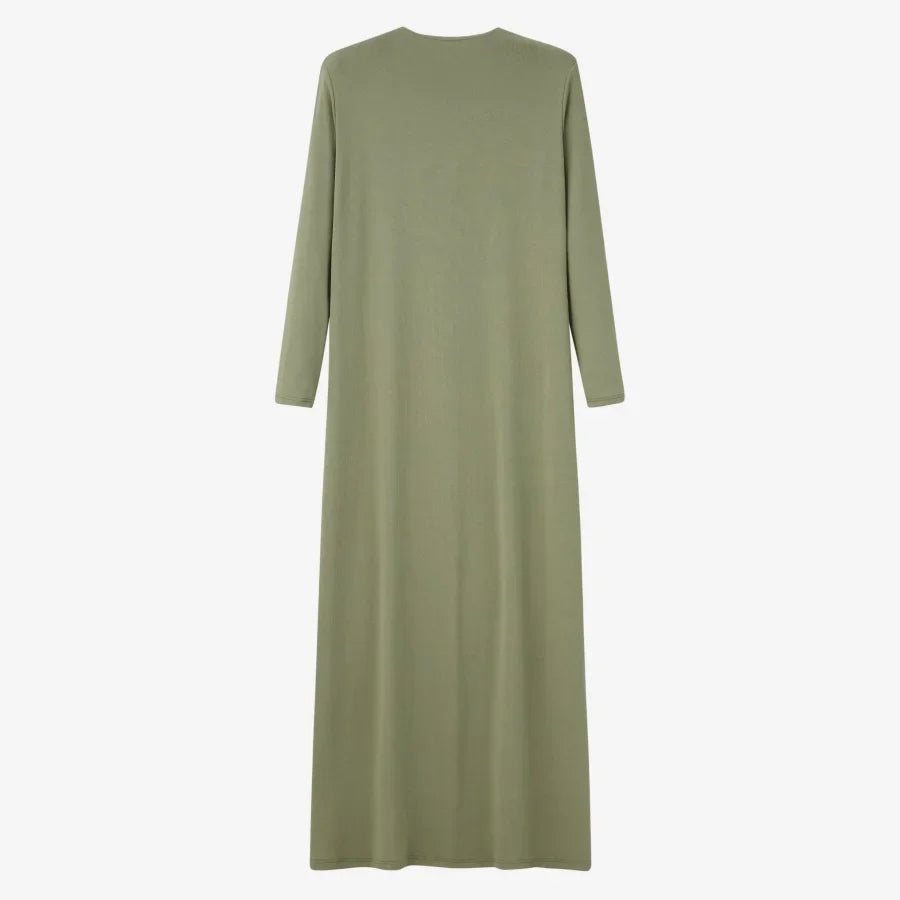 summer woman dress comfortable ribbing maxi button dress  lady clothes