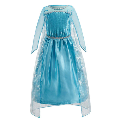 Little Girl Rapunzel Costume Party Fancy Princess Dress Christmas Cosplay Belle Sleeping Beauty Cinderella Carnival Disguise