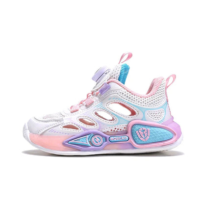Children Sports Shoes Summer New Hollow Mesh Breathable Fashion Flat Bottom Anti Slip Student Daily Wear Comfort Casual Shoes