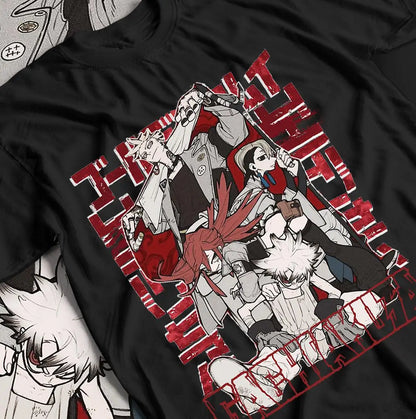 Anime Enthusiast Shirt, Anime Comic T-shirt, Retro Comic Pattern T-shirt, Men and Women Summer Casual Loose and Comfortable Top
