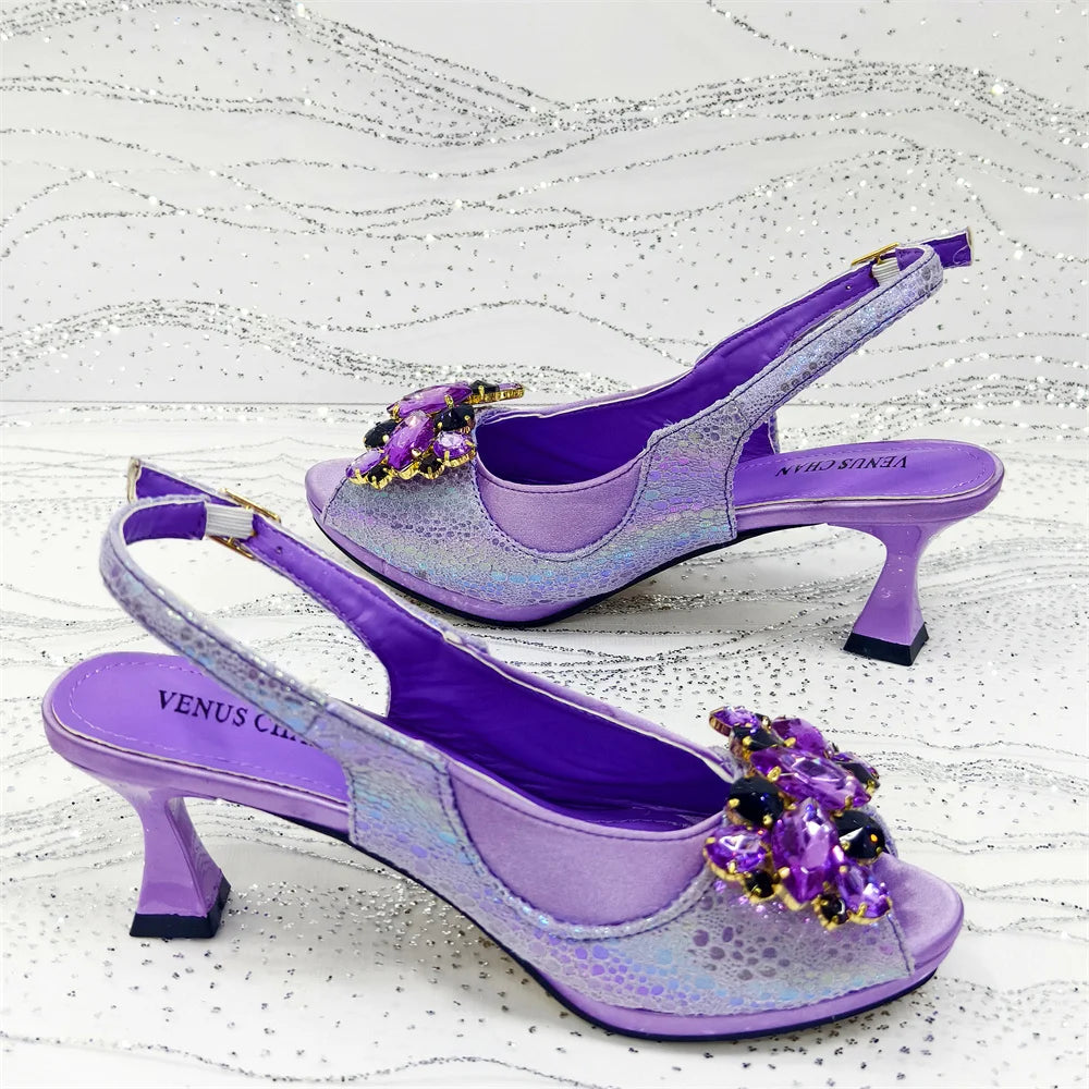 2026 New INS Style Green Elegant High Heels & Matching Bag Set for Women – Popular Nigerian Designer Shoes for African Ladies