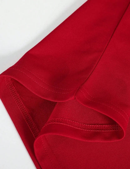 Graphic T Shirts Red Summer Oversized Y2k Men's Clothing Cotton Loose Women Short Sleeved Tee Tops
