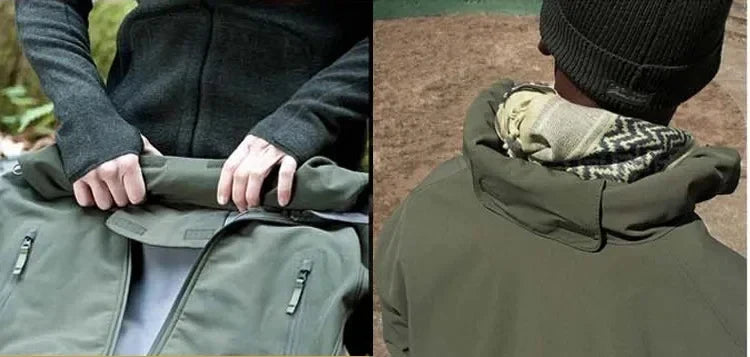 Winter Autumn Fleece Men Jacket Tactical Waterproof Suit Outdoor Fishing Hiking Camping Tracksuits Coat Thermal Suit