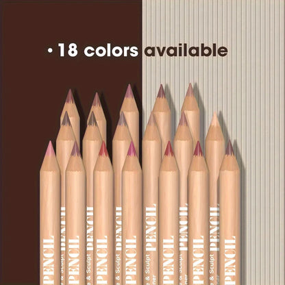 6pcs Set Nude Lip Liner Set,Long-Lasting Waterproof Velvet Matte Lip Pencil, Lip Makeup Berry, Brown, Pink