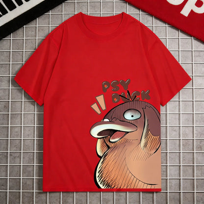 Graphic T-shirt Man Women Short Sleeve Tee Anime Print Casual Tops Summer Streetwear Y2k Clothes