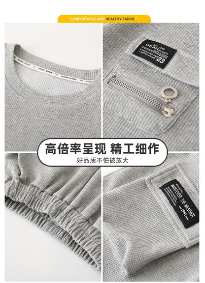 Summer Kids Boys T-Shirt+Shorts 2-Piece Set Letter Printing New Children Teen Loose Comfortable Sports Casual Clothes For 4-14 Y