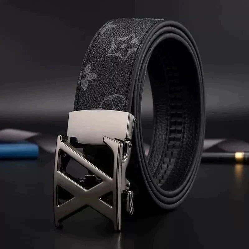 High End Genuine Leather Belt For Men Automatic Buckle Designer New Casual Trendy Versatile Fashion Trouser Strap High Quality