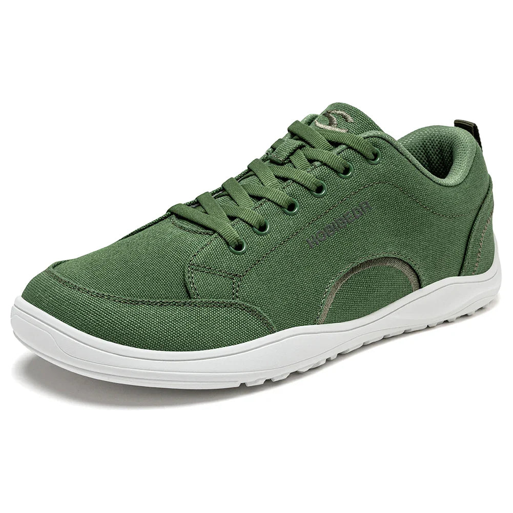 Unisex Canvas Barefoot Shoes Zero Drop Minimalist Sneakes Wide Width Outdoor Trail Running Shoes