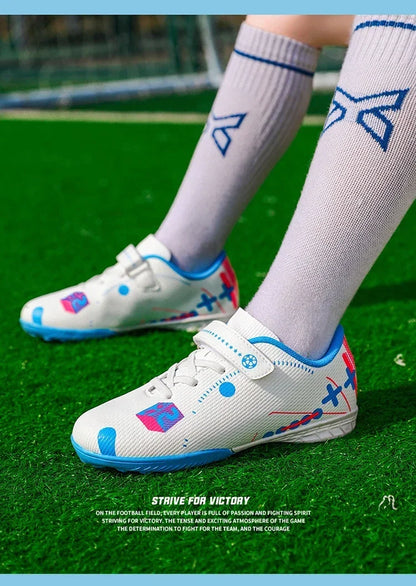 Soccer Shoes for Children Professional Original Kids Football Boots Society Kid Sneakers Indoor Football Trainers Youth Sports