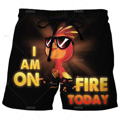 KeKe Funny Cock Banana Printed Swimwear Swim Shorts Trunks Beach Swimming Board Shorts Quick Drying Pant Mens Surffing Shorts