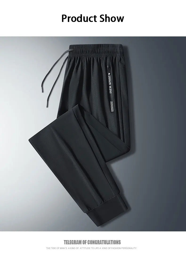 Running Pants Summer Breathable Fitness Sports Trousers Jogging Daily Casual Sports Pants Men  Ultra-thin Ice Silk Cool Pants