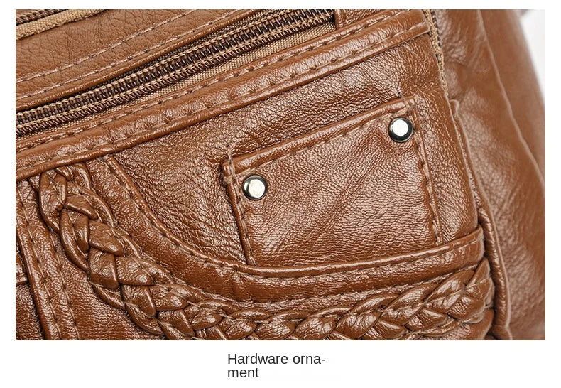 New Arrival Crossbody Shoulder Bag Soft Washed Leather Women's Mini Bag Versatile Handbag