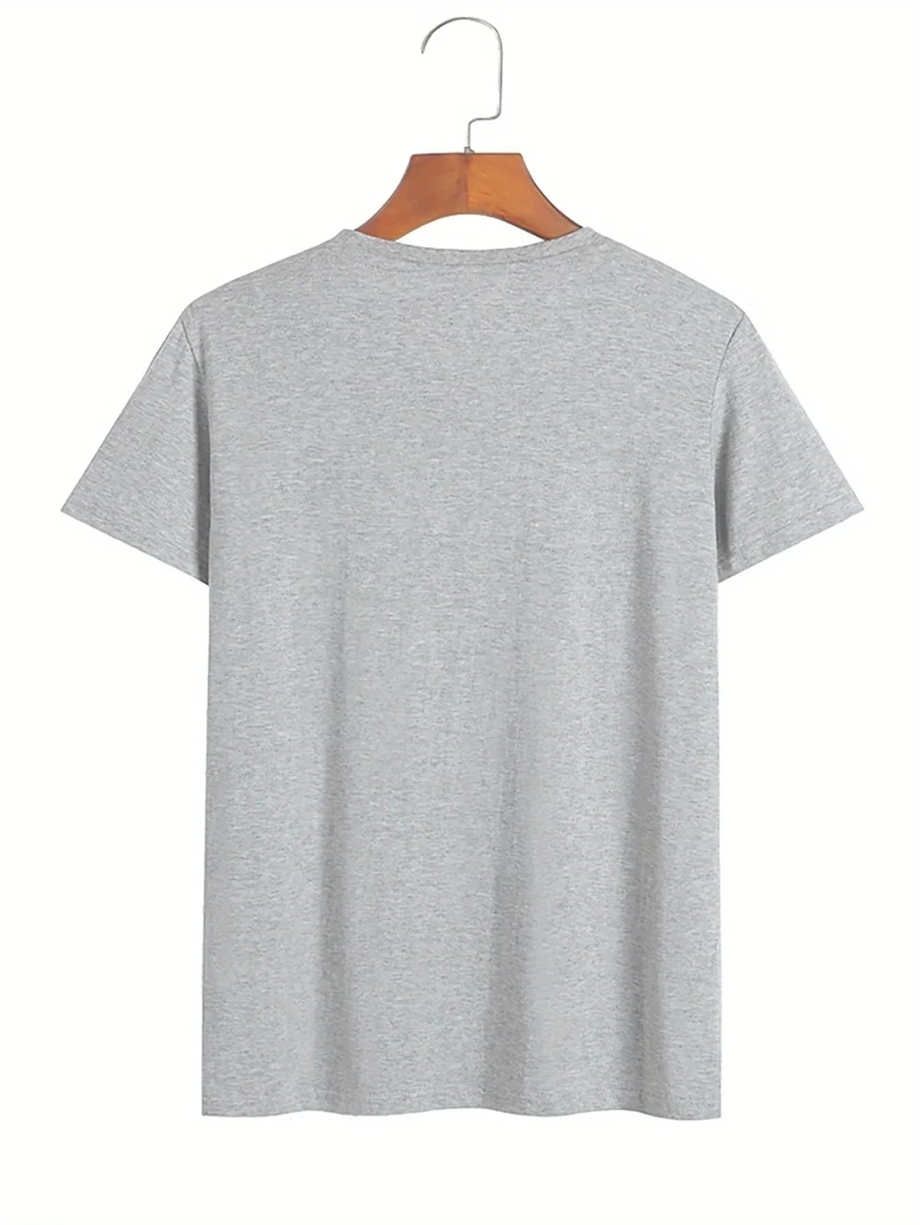 California Letter Printed Summer Men's Cotton Short Sleeve Casual Sports Tops Loose Large Comfortable Round Neck T-shirt