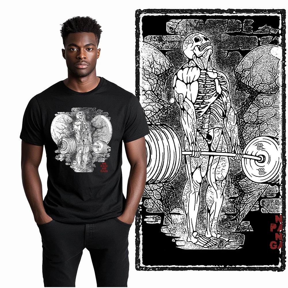 Coolmind YG Body building gym Cotton Exclusive Graphic Men T shirt for men cotton Big Size Cool BLACK men's novelty tee shirt