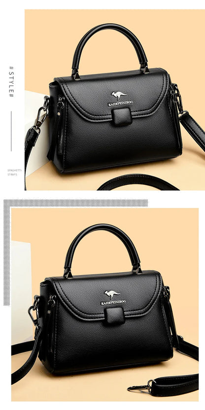 Authentic High Quality Soft Leather Luxury New Designer Fashion Casual Women's Shoulder Bag Handbag Crossbody Bags for Women2024
