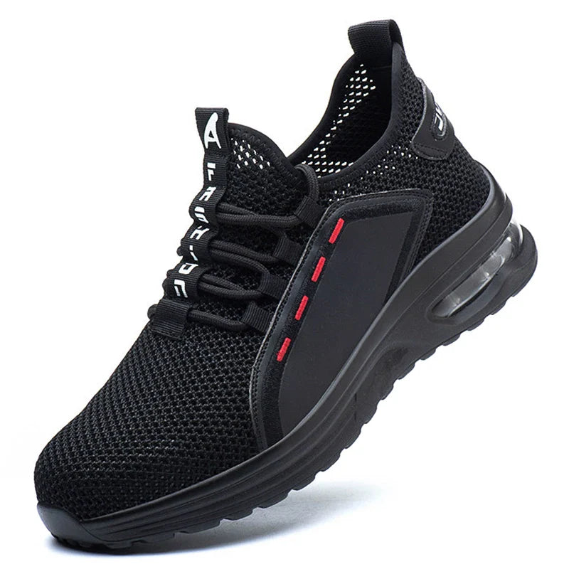 Men Air Cushion Safety Shoes Indestructible Work Shoes Sneakers Steel Toe Anti-smash Industrial Shoe Puncture-Proof footwear