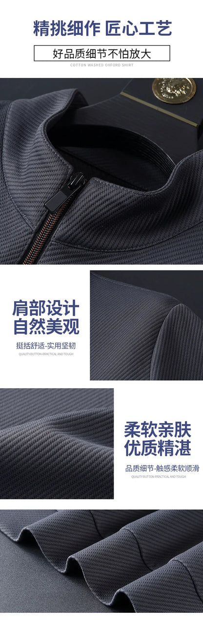 (jackets + trousers) 2024 spring fashion men jackets Man coats long sleeve men's casual jackets men A set of clothes size M-5XL