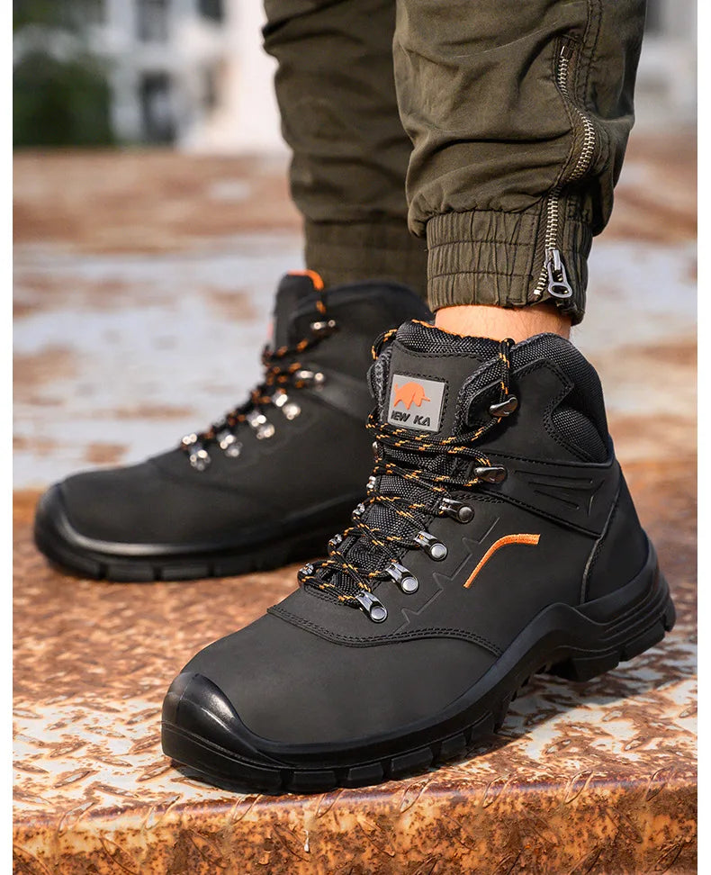 Men's Anti-Static Wear-Resistant Labor Protection Shoes Safety Smashing Protection Work Shoes for Factory Use