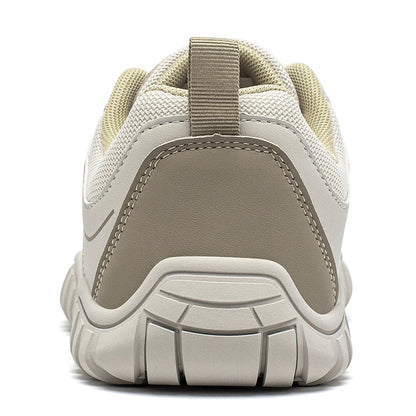 Unisex Wide Toe Sneakers Outdoor Travel Breathable Shoes Comfortable Lace Up Walking Sneakers